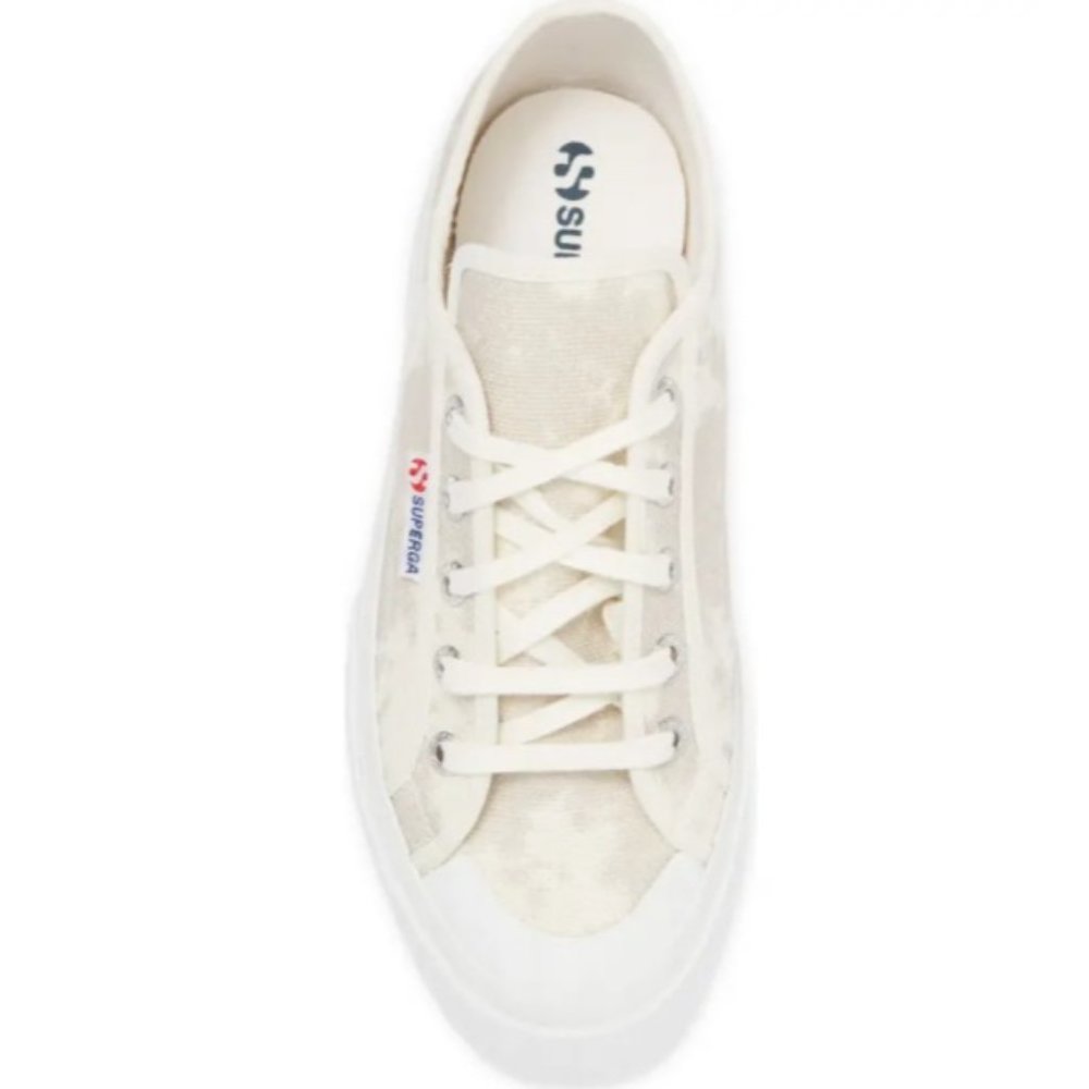 Superga 2750 Tie Dye Low Top Platform Sneaker Grey Women's Size 7 - Picture 4 of 12